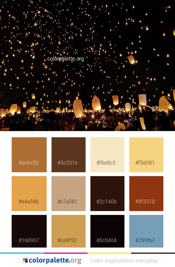 Sky Night Lighting Color Palette
