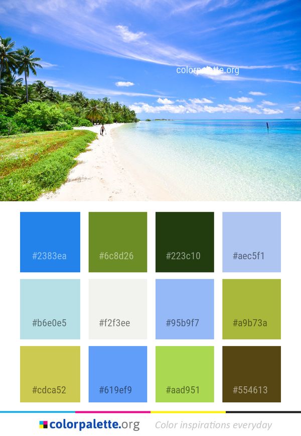 Sky Tropics Sea Color Palette