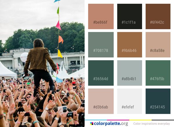 Crowd People Fun Color Palette
