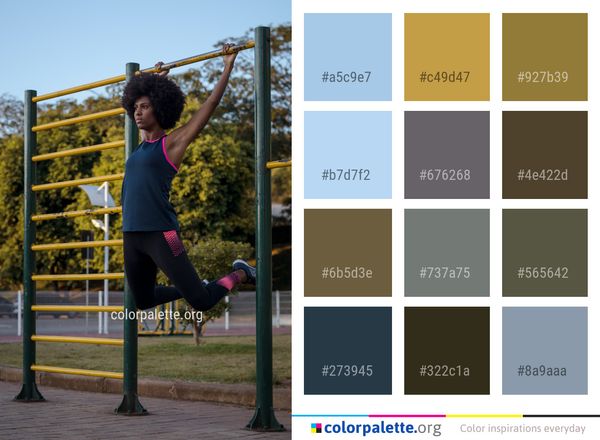 Public Space Girl Tree Color Palette