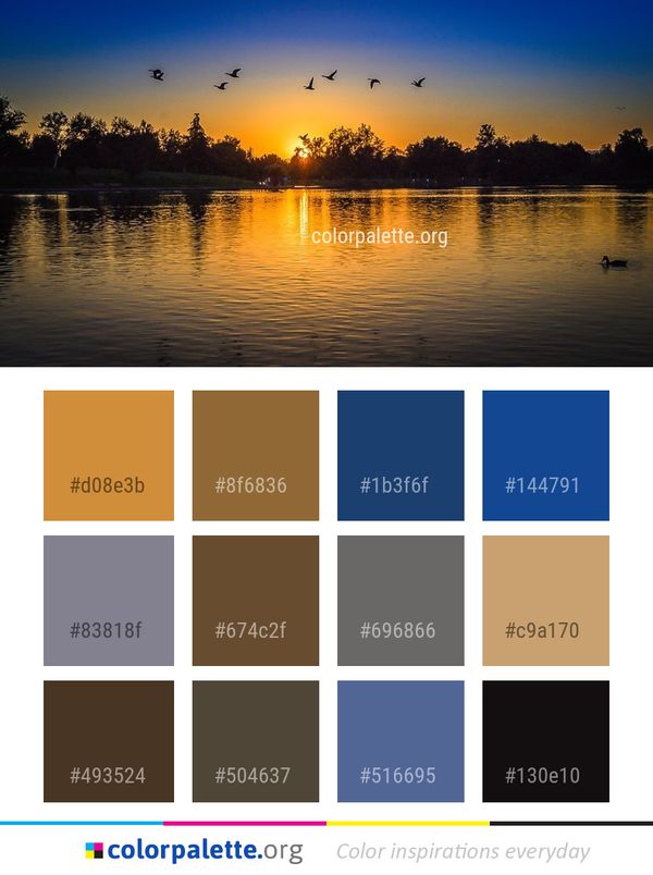 Reflection Water Sky Color Palette