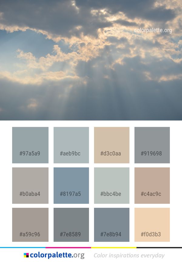 Sky Cloud Daytime Color Palette