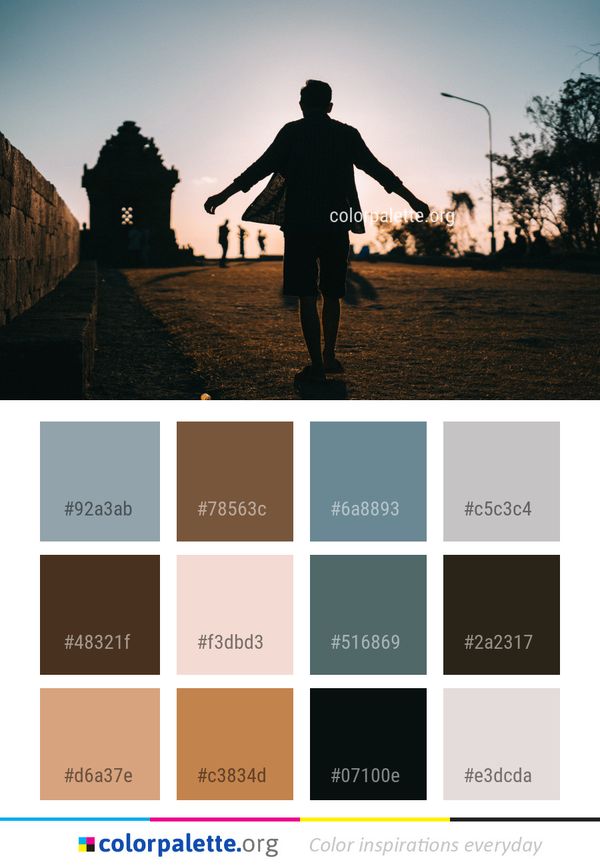 Sky Photograph Silhouette Color Palette