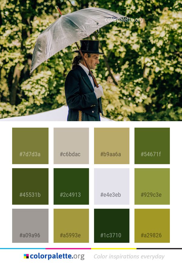 Umbrella Tree Fashion Accessory Color Palette