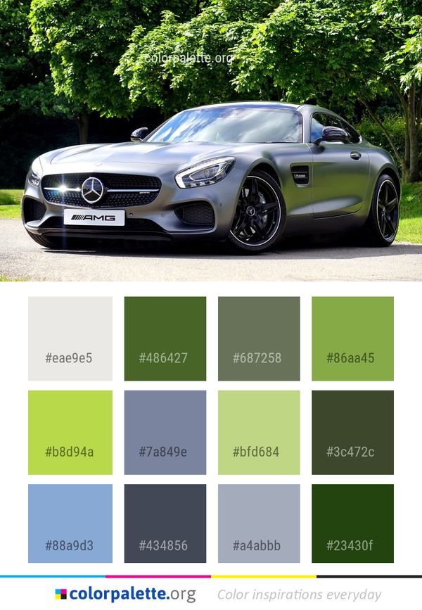 Car Land Vehicle Motor Color Palette