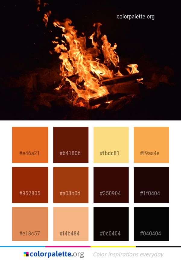 Fire Campfire Flame Color Palette