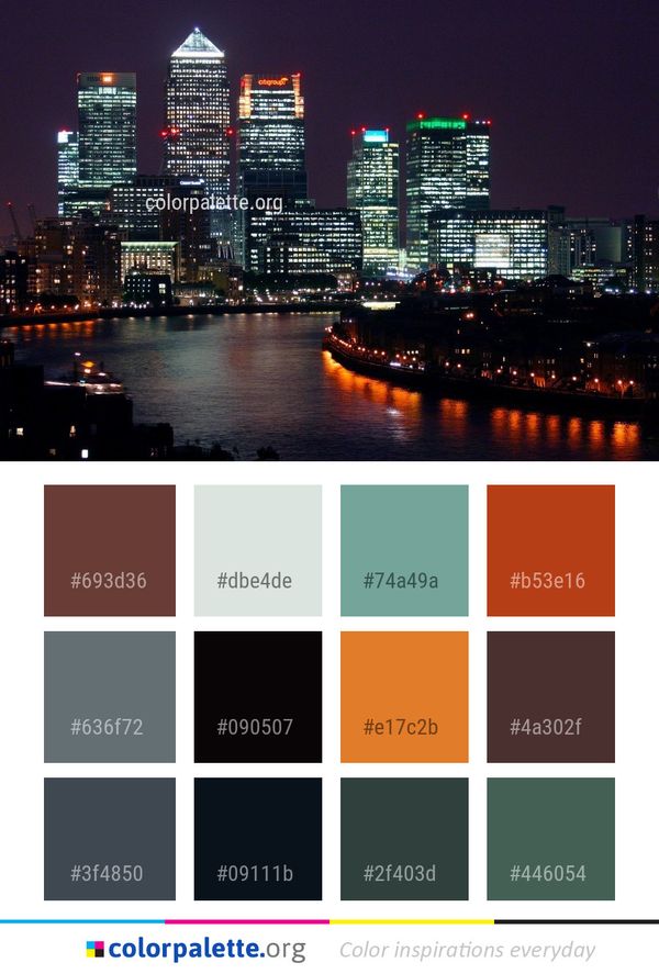 Metropolitan Area Cityscape City Color Palette