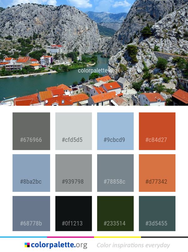 Mountain Village Range Town Color Palette
