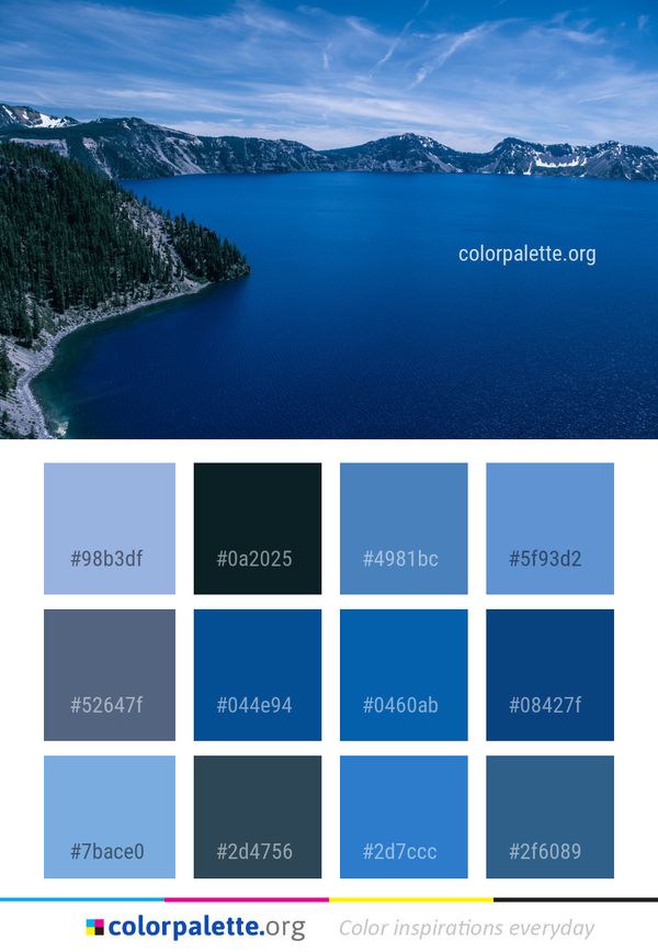 Nature Lake Sky Color Palette