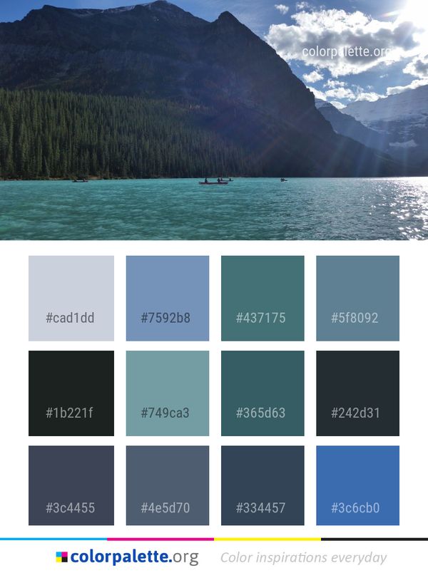 Nature Lake Wilderness Color Palette