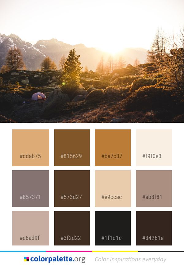 Nature Mountainous Landforms Wilderness Color Palette
