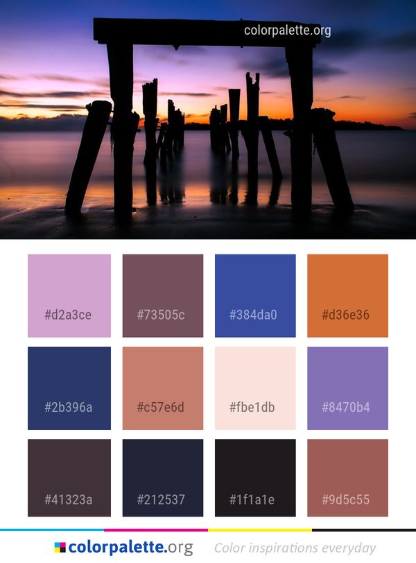 Reflection Sky Sunrise Color Palette
