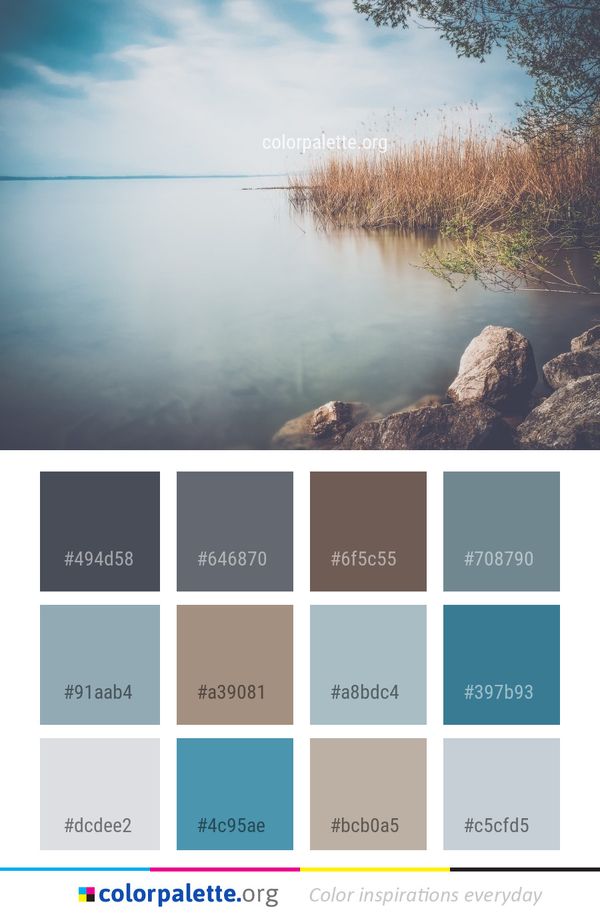 Reflection Water Sky Color Palette