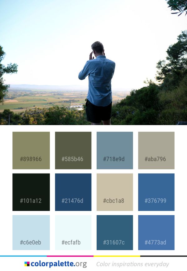 Sky Blue Nature Color Palette