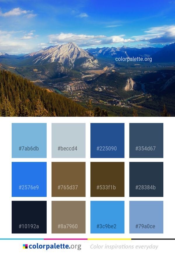 Sky Mountainous Landforms Highland Color Palette