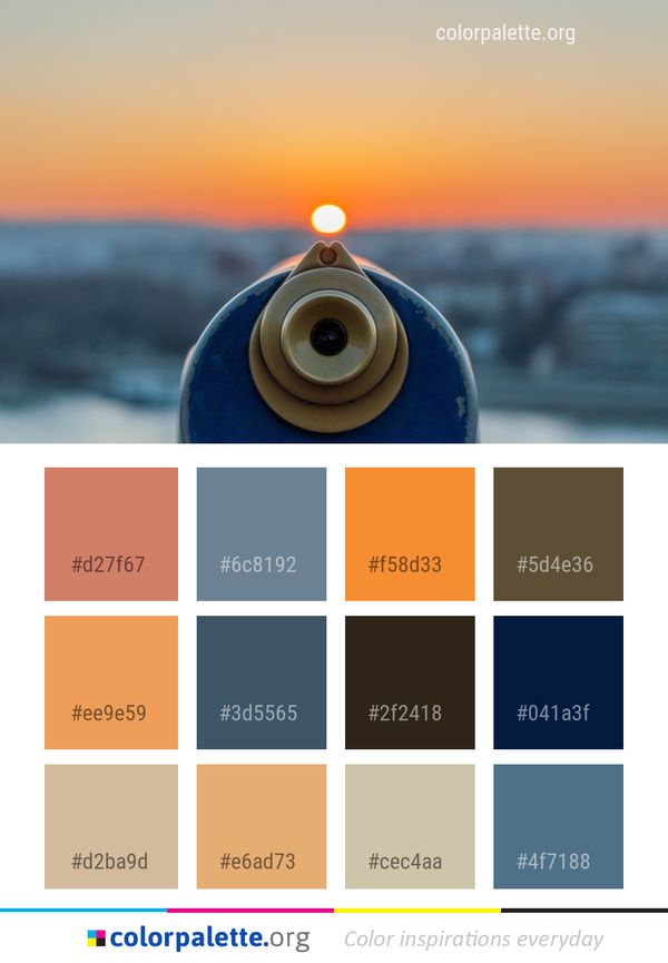 Water Sky Reflection Color Palette