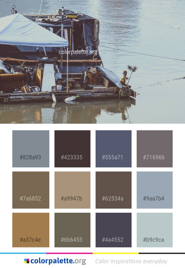 Water Transportation Waterway Color Palette