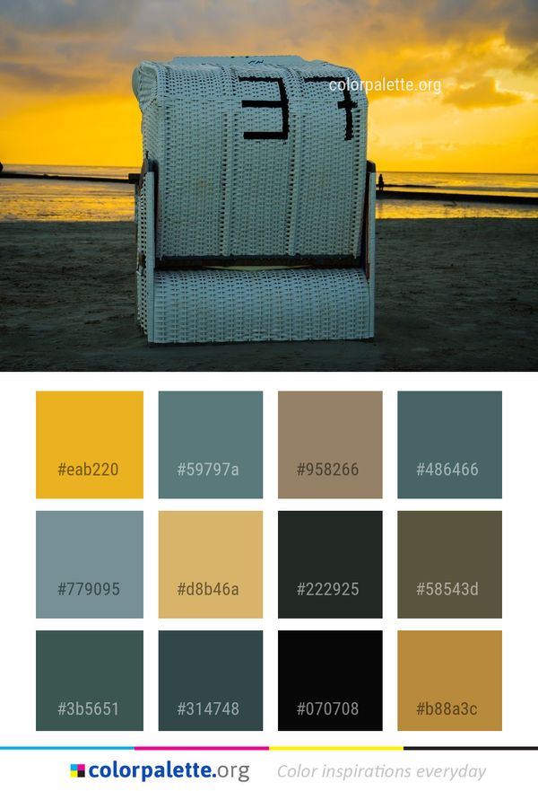 Yellow Sky Water Color Palette