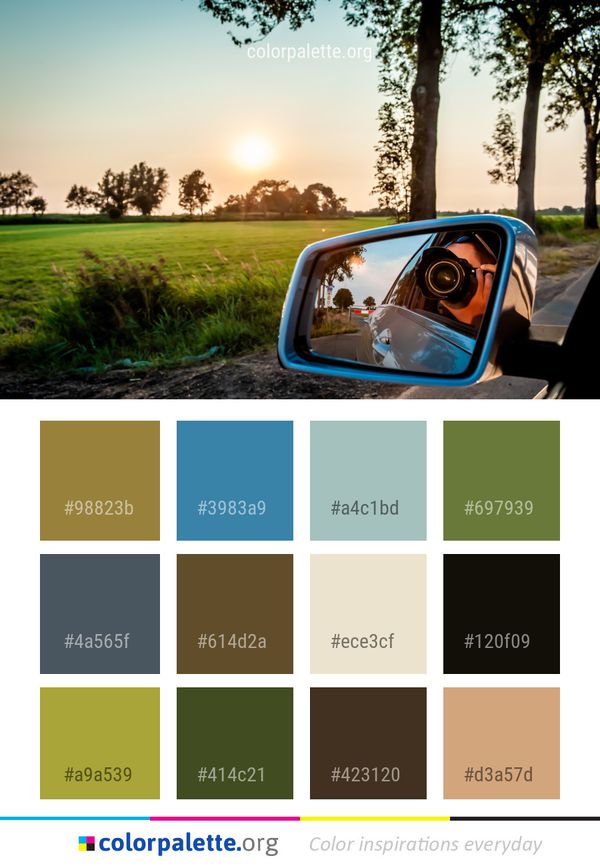 Car Nature Sky Color Palette