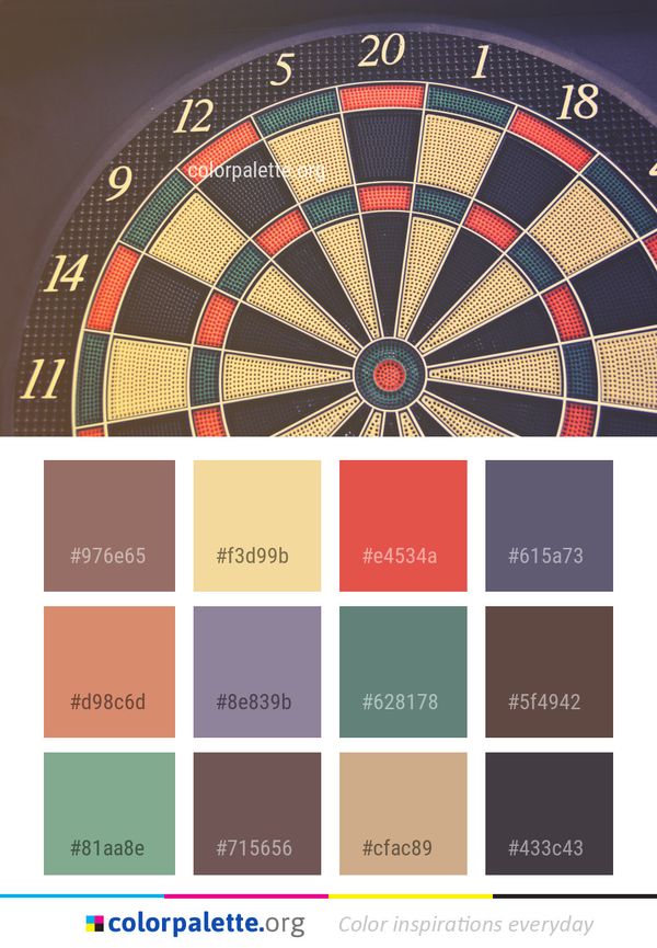 Darts Indoor Games And Sports Dart Color Palette