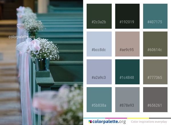 Flower Arranging Pink Color Palette