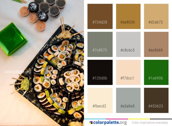 Food Cuisine Appetizer Color Palette