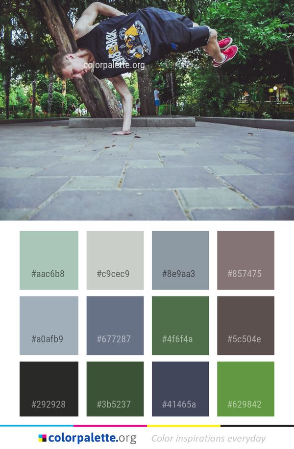 Green Tree Day Color Palette