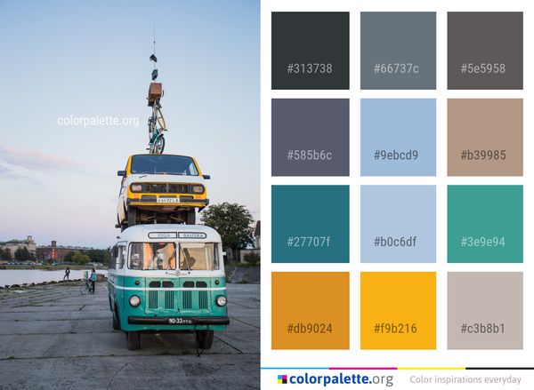 Mode Of Transport Vehicle Color Palette