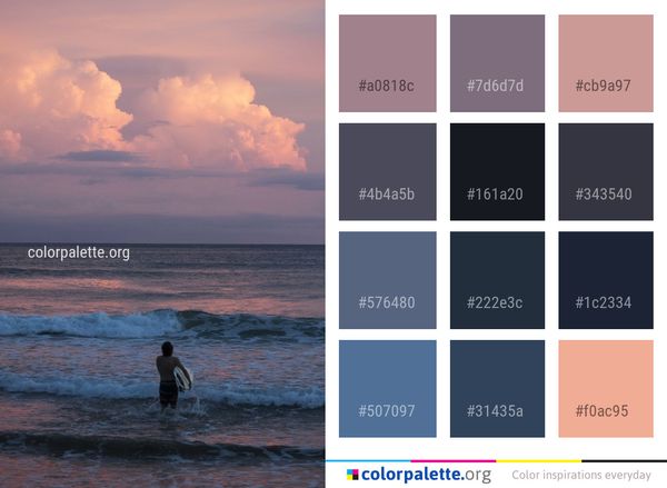 Sea Sky Ocean Color Palette