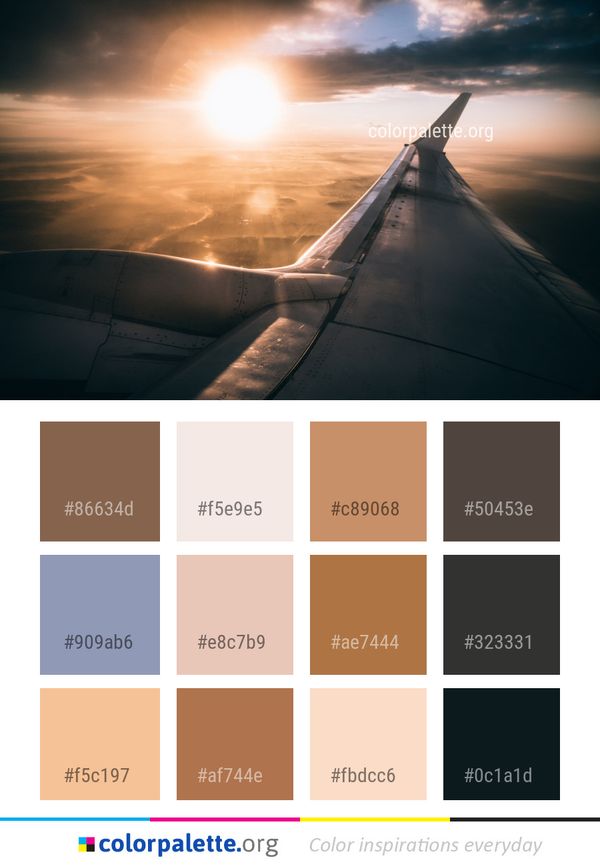 Sky Air Travel Cloud Color Palette