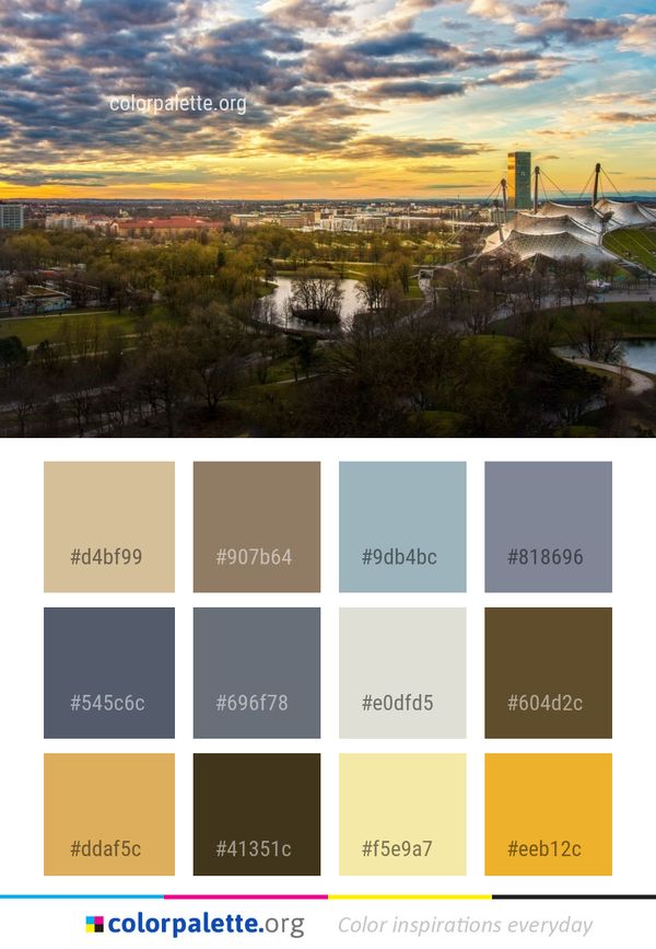 Sky City Cityscape Color Palette