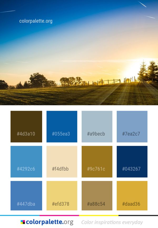 Sky Nature Horizon Color Palette