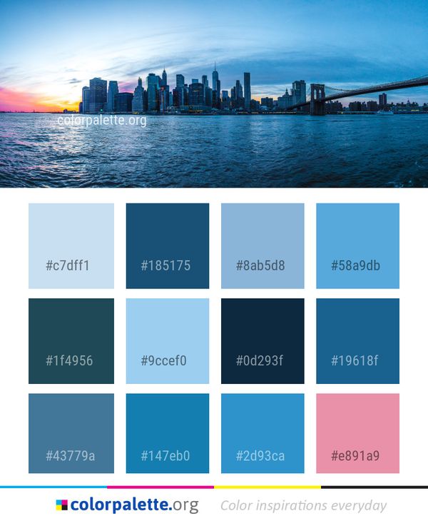 Skyline Water Sky Color Palette