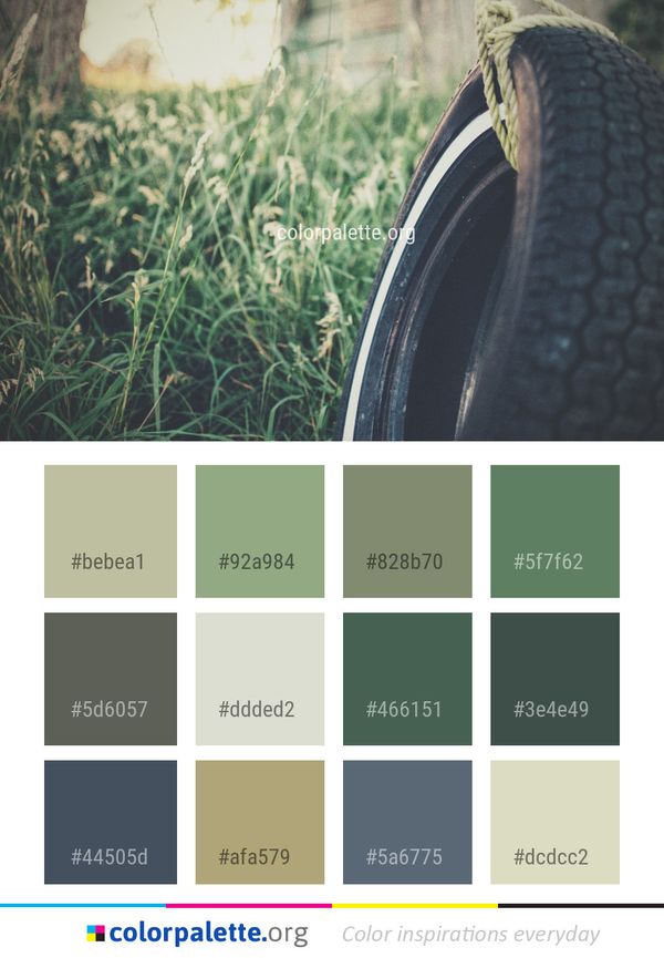 Grass Tree Tire Color Palette