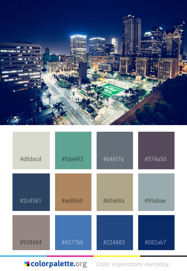 Metropolitan Area Cityscape City Color Palette