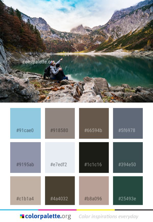 Nature Wilderness Water Color Palette