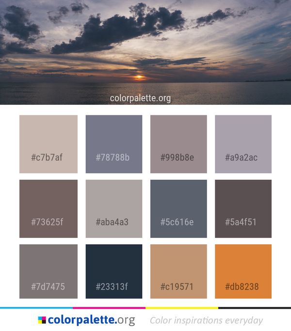 Sky Horizon Cloud Color Palette