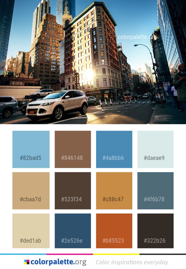 Car City Metropolitan Area Color Palette