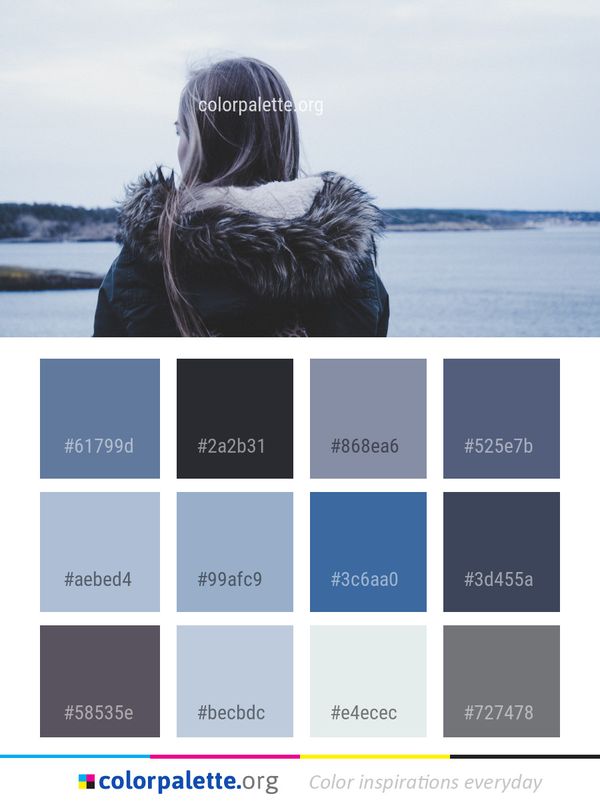 Freezing Winter Water Color Palette