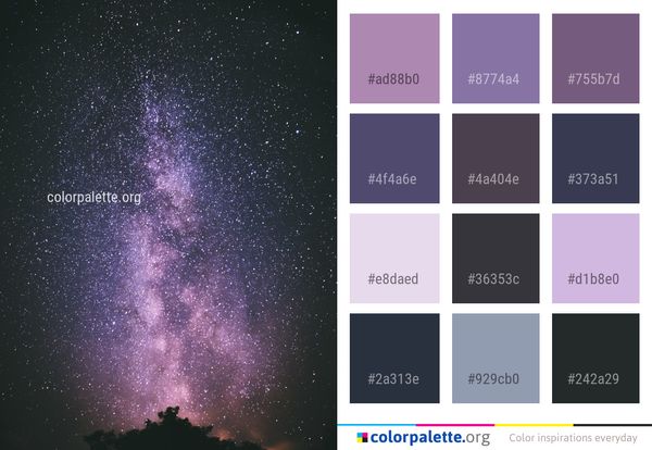 Galaxy Nature Sky Color Palette
