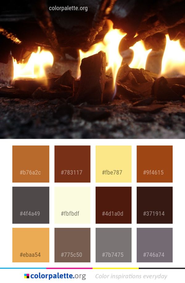 Heat Flame Fire Color Palette