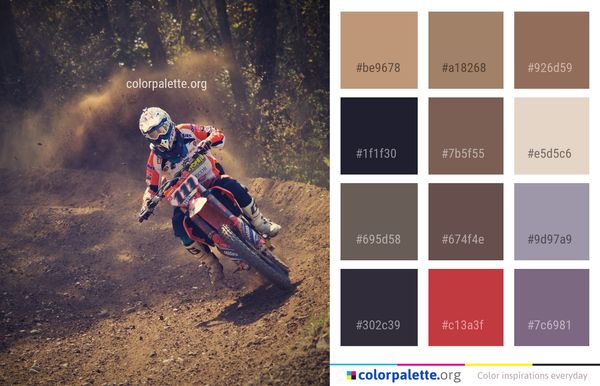 Motocross Racing Soil Color Palette