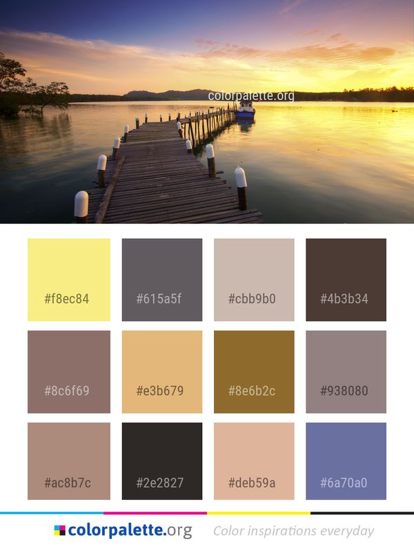 Reflection Sky Water Color Palette