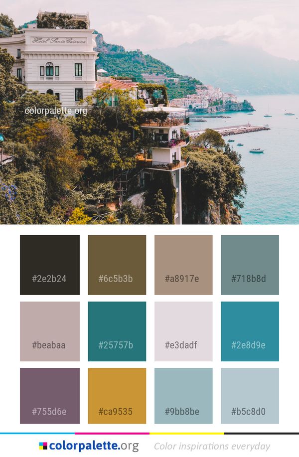 Sky Sea Tree Color Palette