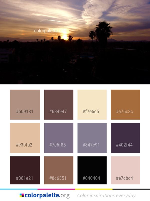 Sky Sunset Cloud Color Palette