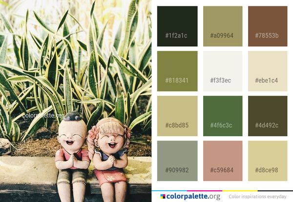 Plant Child Grass Color Palette