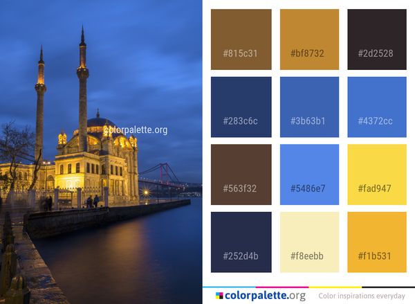 Reflection Landmark Sky Color Palette