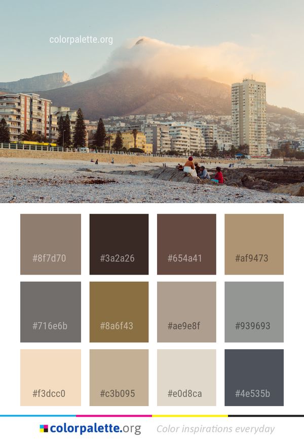 Sky City Urban Area Color Palette