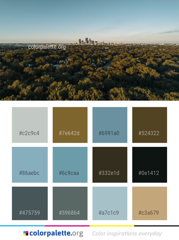 Sky Horizon City Color Palette