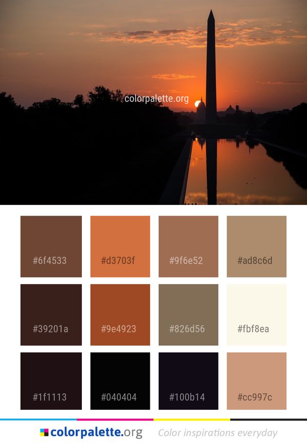 Sky Sunset Reflection Color Palette